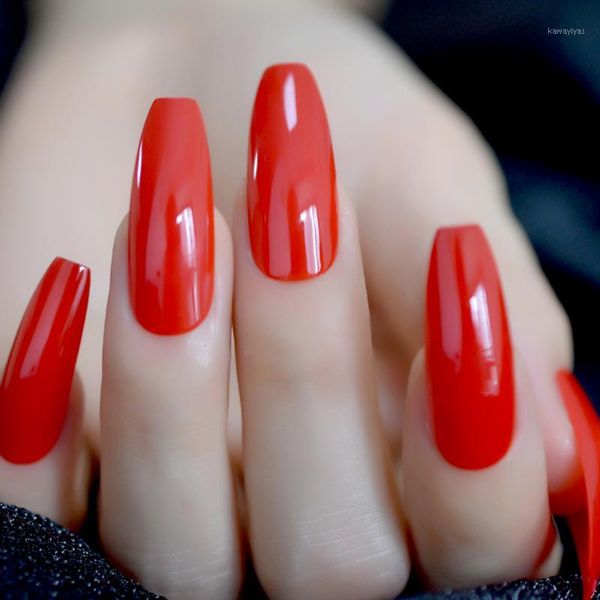 extra long coffin ballerina shape false press on flame red nails uv gel summer glue fingersnails adhesive tapes1, Red;gold
extra long coffin ballerina shape false press on flame red nails uv gel summer glue fingersnails adhesive tapes1, Red;gold