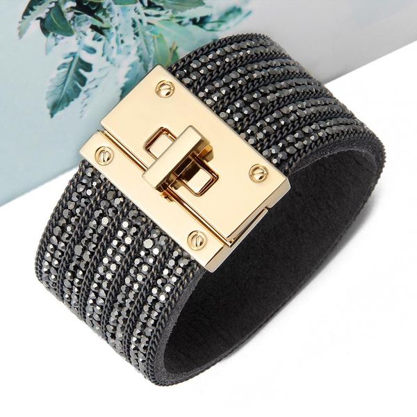 beaded, strands leather bracelet for women crystal circle charm wrap bracelets & bangles boho multilayer wide female jewelry, Black
beaded, strands leather bracelet for women crystal circle charm wrap bracelets & bangles boho multilayer wide female jewelry, Black
