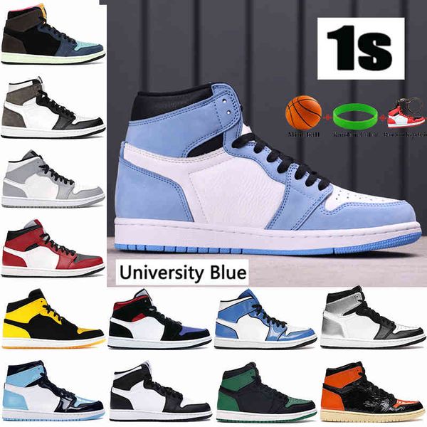 2021 1 1s university blue basketball shoes dark mocha silver royal toe mid light smoke grey unc black white men women sneakers
2021 1 1s university blue basketball shoes dark mocha silver royal toe mid light smoke grey unc black white men women sneakers