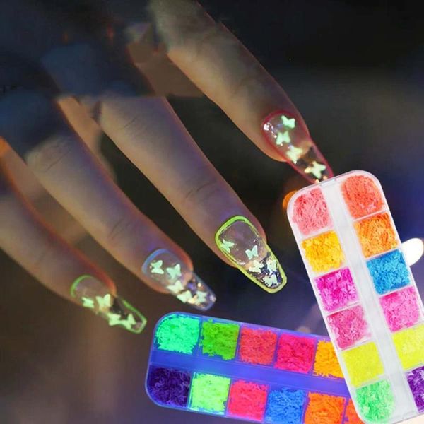 nail art decorations 12 colors fluorescent butterfly sequins holographic 3d glitter nails flakes slices diy manicure design accessories, Silver;gold
nail art decorations 12 colors fluorescent butterfly sequins holographic 3d glitter nails flakes slices diy manicure design accessories, Silver;gold