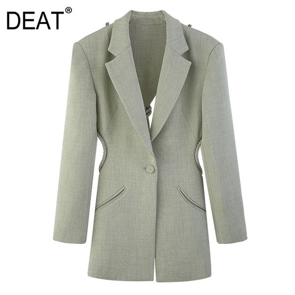 deat spring and autumn fashion women clothes hollow out backless light green color high waist blazer fs109706l 210915, White;black
deat spring and autumn fashion women clothes hollow out backless light green color high waist blazer fs109706l 210915, White;black