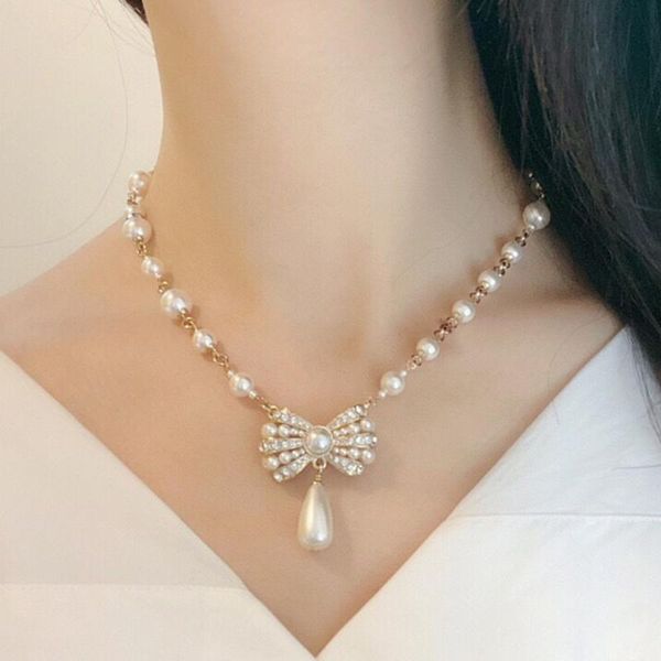 pendant necklaces 2021 sweet temperament pearl bow women elegant gorgeous fashion selling can be used as a bracelet love, Silver
pendant necklaces 2021 sweet temperament pearl bow women elegant gorgeous fashion selling can be used as a bracelet love, Silver