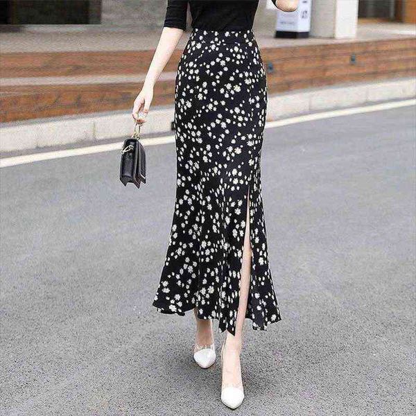 fashion flower pattern casual fresh womens skirts loose basic simple college wind summer chiffon female high waist mermaid skirt, Black
fashion flower pattern casual fresh womens skirts loose basic simple college wind summer chiffon female high waist mermaid skirt, Black