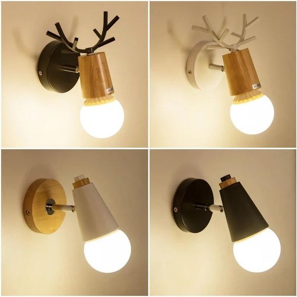 nordic led wall lights modern deer antlers e27 iron animal lamp solid wood black white light bedroom reading sconce lamps
nordic led wall lights modern deer antlers e27 iron animal lamp solid wood black white light bedroom reading sconce lamps