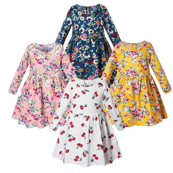 girl's dresses baby girls children fall clothes kids plaid elegant princess dress girl flower printed 2-6 years clothing, Red;yellow
girl's dresses baby girls children fall clothes kids plaid elegant princess dress girl flower printed 2-6 years clothing, Red;yellow