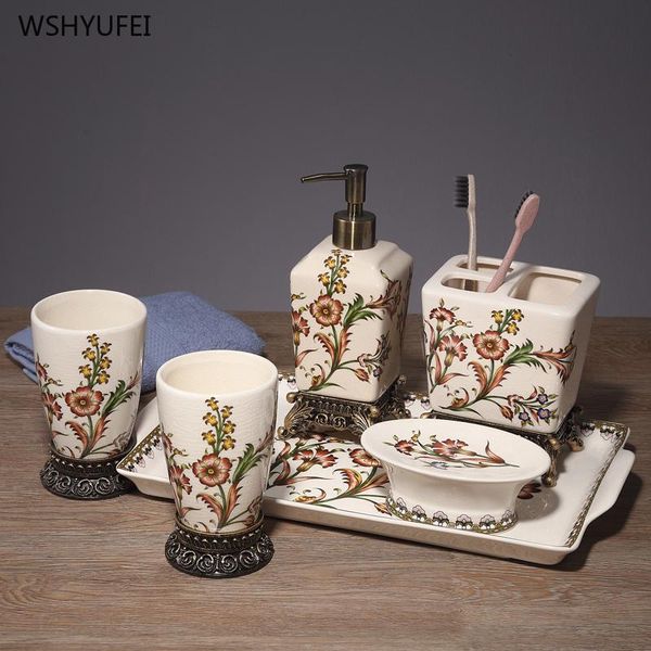 bath accessory set exquisite european-style bathroom accessories washing tools mouthwash cup soap toothbrush holder household items
bath accessory set exquisite european-style bathroom accessories washing tools mouthwash cup soap toothbrush holder household items