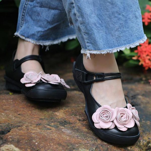 dress shoes johnature pumps women 2021 spring retro flower genuine leather round toe hook & loop handmade casual ladies, Black
dress shoes johnature pumps women 2021 spring retro flower genuine leather round toe hook & loop handmade casual ladies, Black