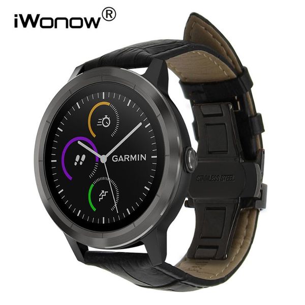 watch bands genuine leather watchband +tool for garmin vivoactive3 vivomove band steel butterfly clasp strap wrist belt bracelet black, Black;brown
watch bands genuine leather watchband +tool for garmin vivoactive3 vivomove band steel butterfly clasp strap wrist belt bracelet black, Black;brown