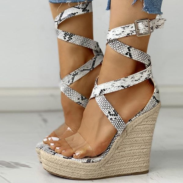 dress shoes sandals for women 2021 snake print open toe buckle strap wedges platform roman style femmes chaussures#0408, Black
dress shoes sandals for women 2021 snake print open toe buckle strap wedges platform roman style femmes chaussures#0408, Black