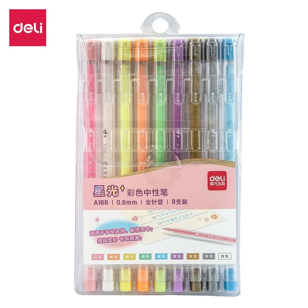 a166 deli color highlight neutral pen flash starlight hand account marking gel diy pearlcent drawing brush
a166 deli color highlight neutral pen flash starlight hand account marking gel diy pearlcent drawing brush