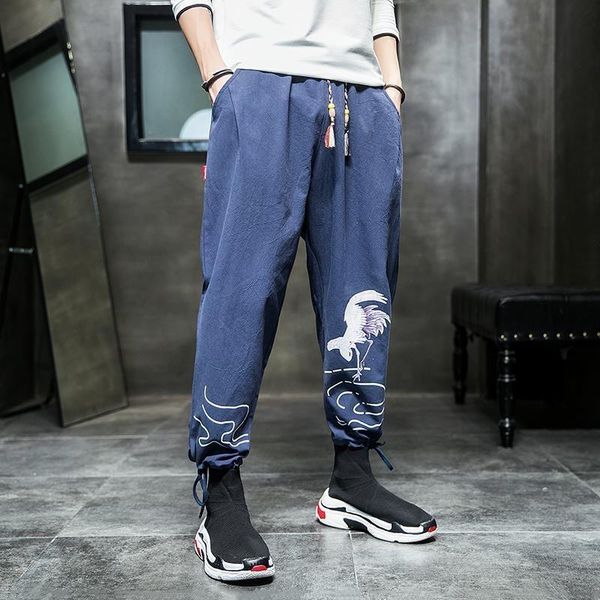 men's pants chinese style ankle- length men straight vintage korean loose casual clothing autumn sweatpants drawstring pant, Black
men's pants chinese style ankle- length men straight vintage korean loose casual clothing autumn sweatpants drawstring pant, Black