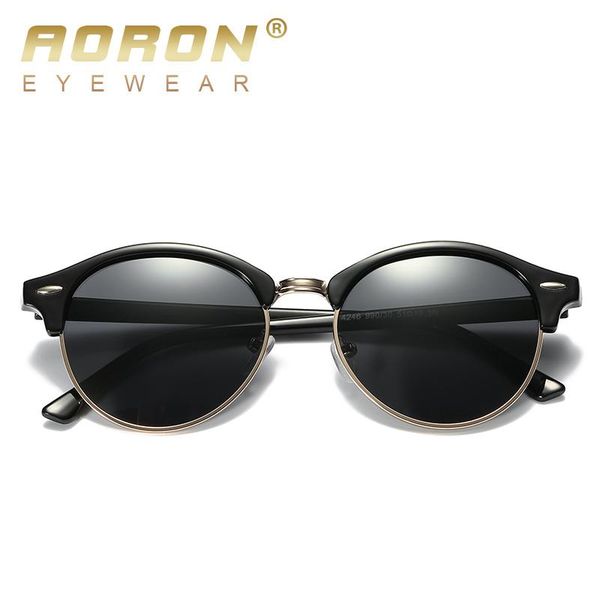 sunglasses aoron fashion polarized women men driving sunglass classic retro round half frame sun glasses, White;black
sunglasses aoron fashion polarized women men driving sunglass classic retro round half frame sun glasses, White;black