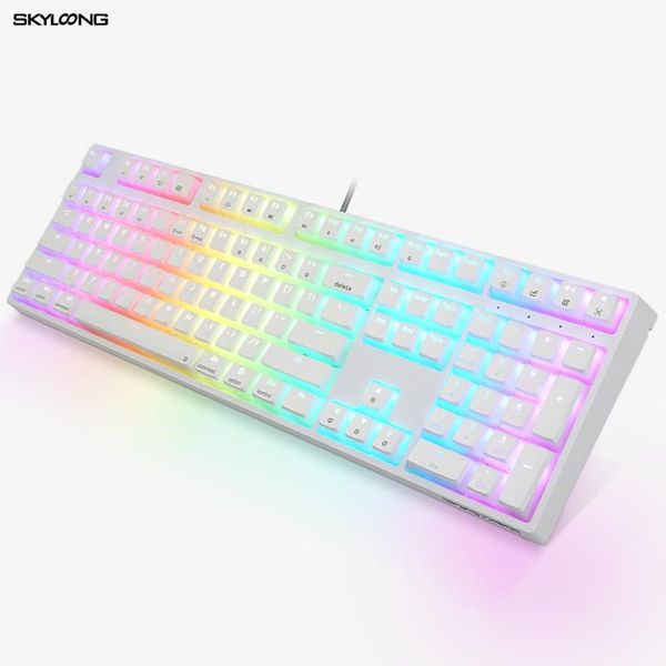 keyboards skylo gk108 mechanical keyboard jelly keycaps usb wired connection switches white 108 rgb backlit waterproof swap
keyboards skylo gk108 mechanical keyboard jelly keycaps usb wired connection switches white 108 rgb backlit waterproof swap