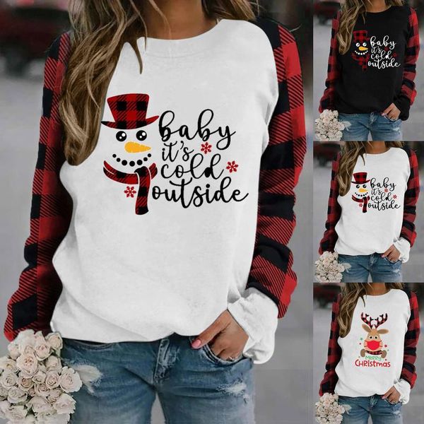 women's sweaters christmas print long-sleeved sweatshirt casual blouse pullover xmas knitting sweater jumper clothing #25, White;black
women's sweaters christmas print long-sleeved sweatshirt casual blouse pullover xmas knitting sweater jumper clothing #25, White;black
