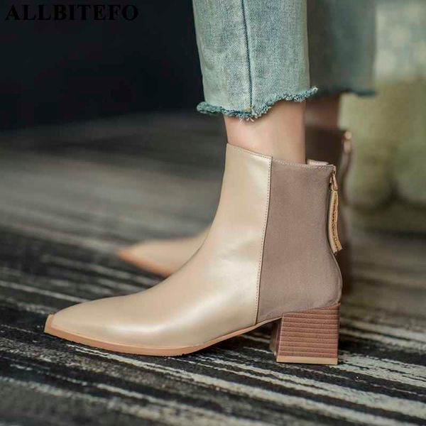 allbitefo natural sheepskin + genuine leather women boots fashion winter autumn motocycle boots ankle boots high heel shoes 210611, Black
allbitefo natural sheepskin + genuine leather women boots fashion winter autumn motocycle boots ankle boots high heel shoes 210611, Black