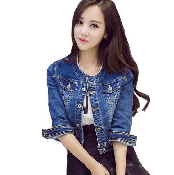 autumn women's basic round neck cut fashion long sve jeans blue et denim top, Black;brown
autumn women's basic round neck cut fashion long sve jeans blue et denim top, Black;brown
