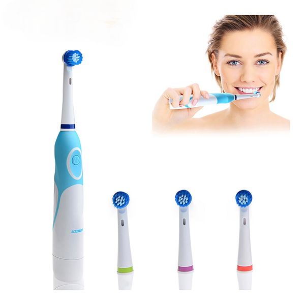 azdent rotating electric toothbrush battery operated with 4 brush heads oral hygiene health products no rechargeable tooth brush
azdent rotating electric toothbrush battery operated with 4 brush heads oral hygiene health products no rechargeable tooth brush