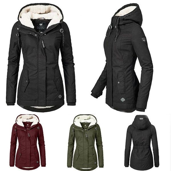 women's trench coats comfortable hooded overcoat with zippers solid color fashion women coat fur lining windbreaker winter warm jacket, Tan;black
women's trench coats comfortable hooded overcoat with zippers solid color fashion women coat fur lining windbreaker winter warm jacket, Tan;black