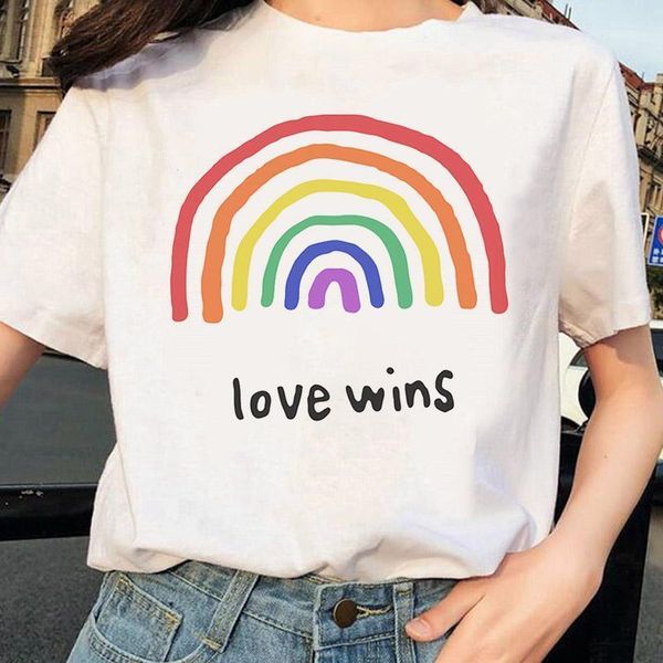 women's t-shirt love wins harajuku t shirt women clothes 2021 summer fashion letter print kawaii female leisure tees, White
women's t-shirt love wins harajuku t shirt women clothes 2021 summer fashion letter print kawaii female leisure tees, White