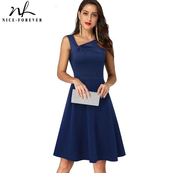 casual dresses nice-forever summer women elegant ssleeveless with bow cocktail wedding party vintage swing flare dress a270, Black;gray
casual dresses nice-forever summer women elegant ssleeveless with bow cocktail wedding party vintage swing flare dress a270, Black;gray
