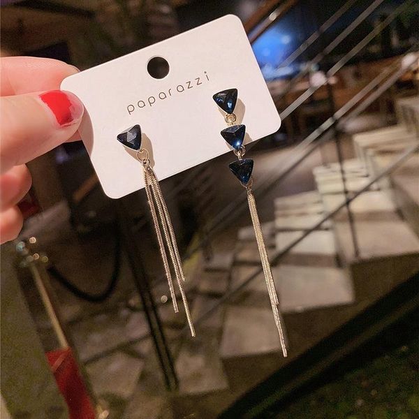 luxury asymmetrical earrings for women wedding gift korean 2021 trend blue crystal geometric bead tassel long chain jewelry gold dangle & ch, Silver
luxury asymmetrical earrings for women wedding gift korean 2021 trend blue crystal geometric bead tassel long chain jewelry gold dangle & ch, Silver