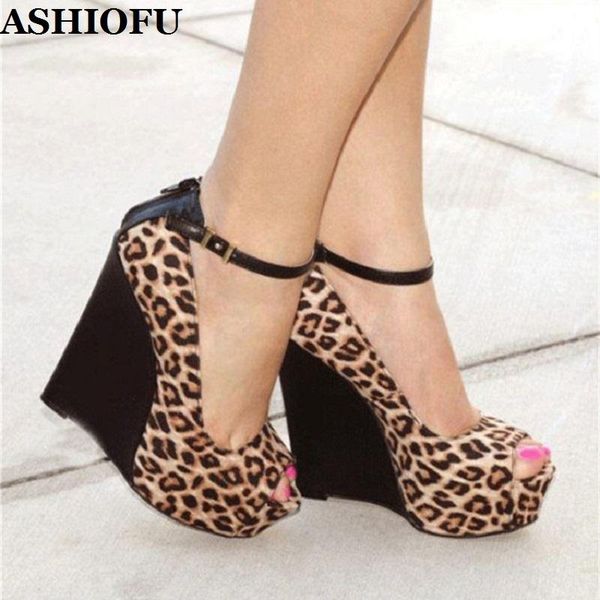 dress shoes ashiofu handmade arrival ladies wadge heel pumps leopard party peep-toe patchwork club evening court, Black
dress shoes ashiofu handmade arrival ladies wadge heel pumps leopard party peep-toe patchwork club evening court, Black