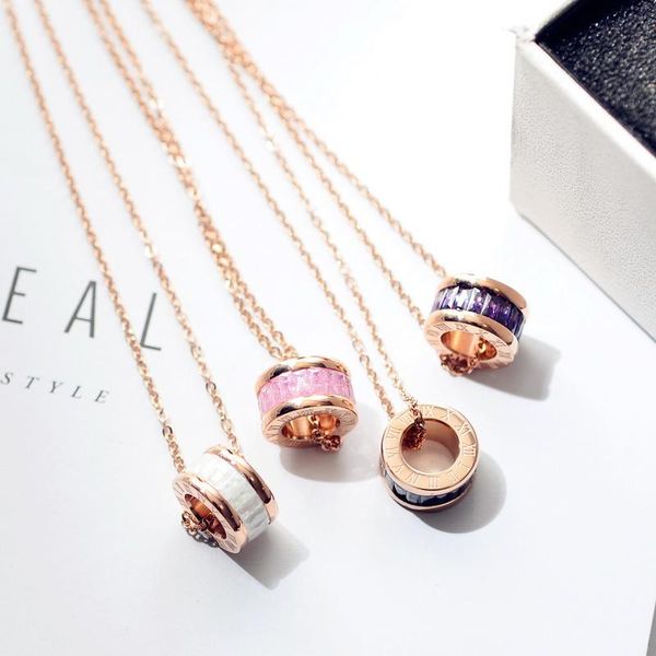pendant necklaces color zircon crystal rose gold titanium steel 1.4*0.7cm women for necklace jewelry valentine's day gift, Silver
pendant necklaces color zircon crystal rose gold titanium steel 1.4*0.7cm women for necklace jewelry valentine's day gift, Silver