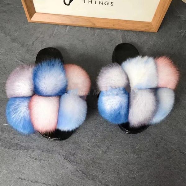 slippers pom fur slides real raccoon ball flat heel summer sandals women house plush flip flop female shoes, Black
slippers pom fur slides real raccoon ball flat heel summer sandals women house plush flip flop female shoes, Black