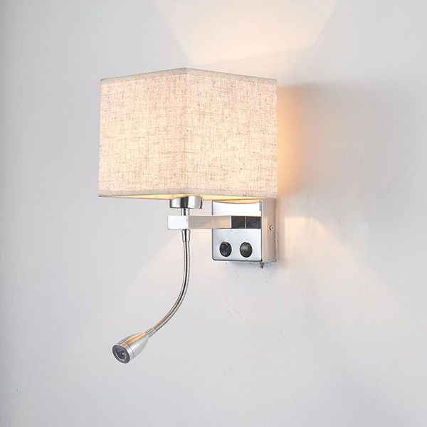 creative bedroom wall lamp european-style fabric living room led el guest reading bedside
creative bedroom wall lamp european-style fabric living room led el guest reading bedside