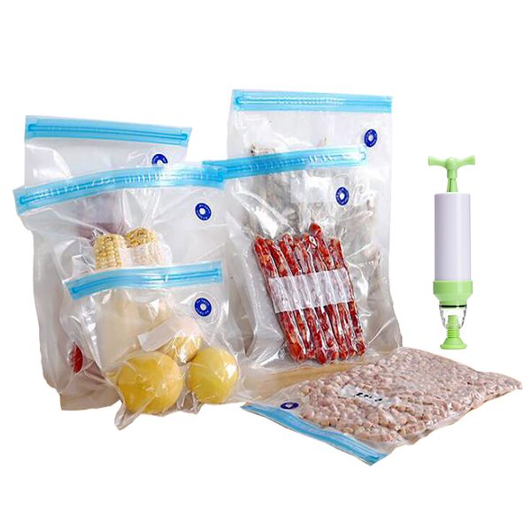 food compression bag reusable bpa sous vide home kitchen vacuum seal sealer food storage zip packing bags with hand pump
food compression bag reusable bpa sous vide home kitchen vacuum seal sealer food storage zip packing bags with hand pump