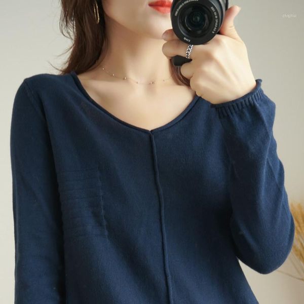women's 100% cotton knitted pullover female o-neck long-sleeve loose sweater 8-5 sweaters, White;black
women's 100% cotton knitted pullover female o-neck long-sleeve loose sweater 8-5 sweaters, White;black