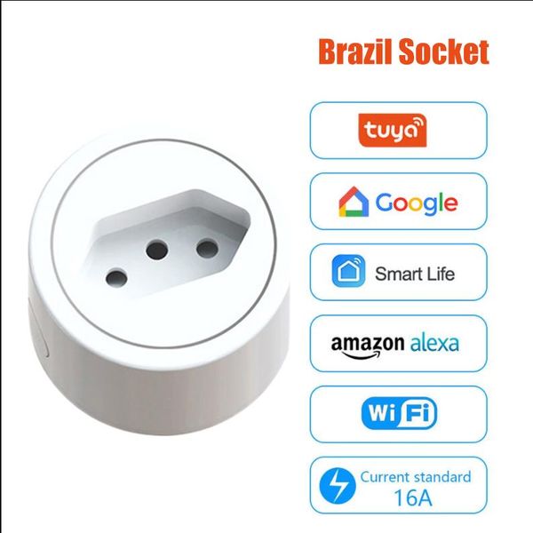smart power plugs wifi plug sockets 16a br tuya life app work with alexa google home smart-home automation brazil
smart power plugs wifi plug sockets 16a br tuya life app work with alexa google home smart-home automation brazil