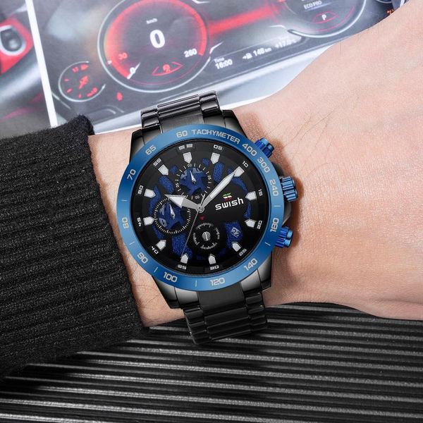wristwatches swish men's mechanical watch quartz brand fashion chronograph sports watches luminous military wristwatch relojes hombre 2, Slivery;brown
wristwatches swish men's mechanical watch quartz brand fashion chronograph sports watches luminous military wristwatch relojes hombre 2, Slivery;brown