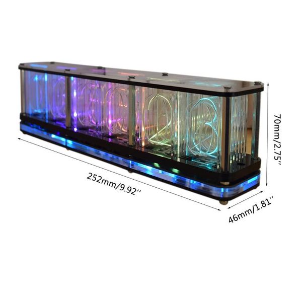 imitate full color rgb glow tube clock led music spectrum diy kits decor gift y4qc desk & table clocks
imitate full color rgb glow tube clock led music spectrum diy kits decor gift y4qc desk & table clocks