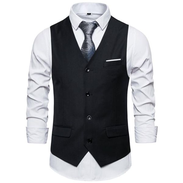 men's vests suit vest business slim fit 2021 spring single breasted professional overalls blazers waistcoat, Black;white
men's vests suit vest business slim fit 2021 spring single breasted professional overalls blazers waistcoat, Black;white