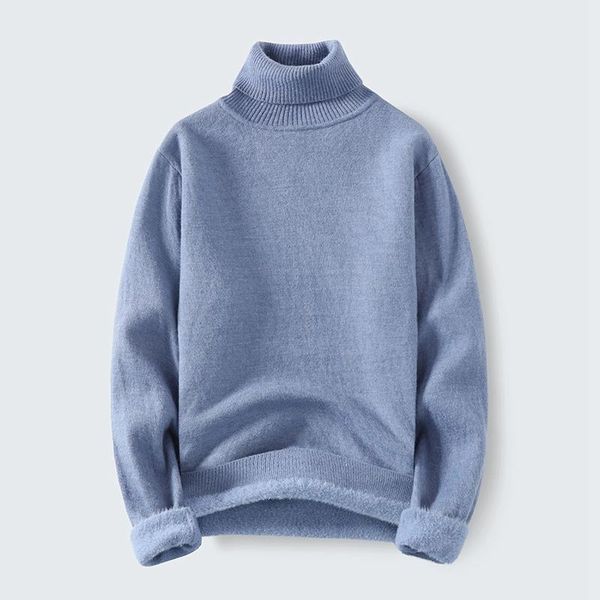 men's sweaters 2021 autumn men casual fleece turtleneck mens winter fashion warm thick pullovers male knitwear double collar sweater, White;black
men's sweaters 2021 autumn men casual fleece turtleneck mens winter fashion warm thick pullovers male knitwear double collar sweater, White;black