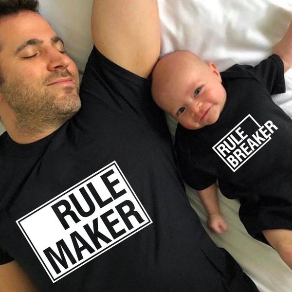 family matching outfits rule maker breaker funny cotton dad mommy and me shirts baby bodysuits look tshirts, Blue
family matching outfits rule maker breaker funny cotton dad mommy and me shirts baby bodysuits look tshirts, Blue
