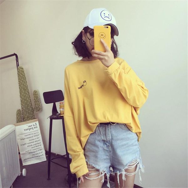 women's t-shirt 2021 autumn t-shirts women korean harajuku t shirt womens long sleeve loose yellow white tees funny cartoon pattern pri
women's t-shirt 2021 autumn t-shirts women korean harajuku t shirt womens long sleeve loose yellow white tees funny cartoon pattern pri