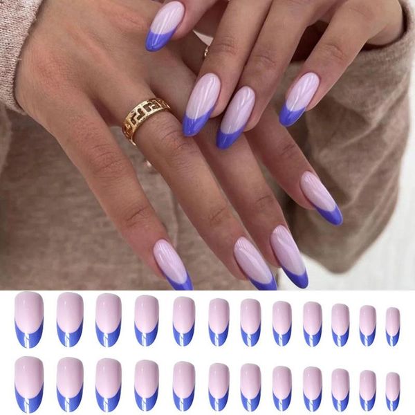 nail art kits detachable manicure tool french artificial fake nails wearable blue&purple long almond false tip tips
nail art kits detachable manicure tool french artificial fake nails wearable blue&purple long almond false tip tips