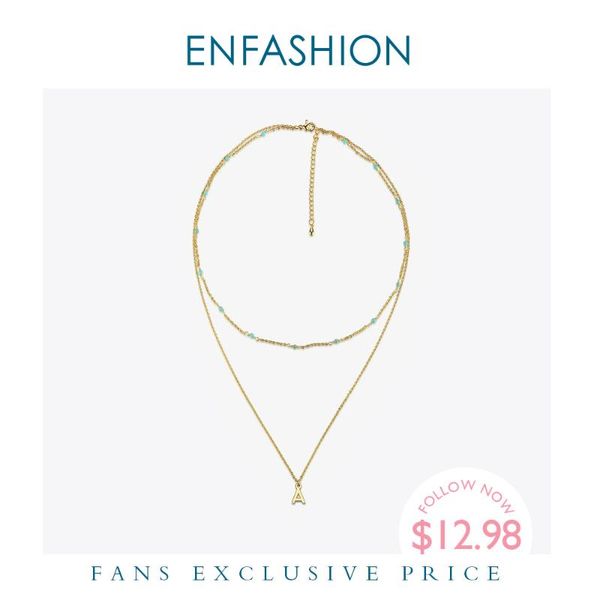 enfashion letter name necklaces alphabet initial necklace gold color double chain choker for women jewelry 183006 chains, Silver
enfashion letter name necklaces alphabet initial necklace gold color double chain choker for women jewelry 183006 chains, Silver