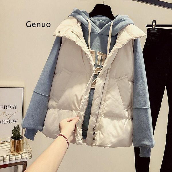 women's vests jacket vest warm down cotton autumn winter loose short chaleco mujer, Black;white
women's vests jacket vest warm down cotton autumn winter loose short chaleco mujer, Black;white