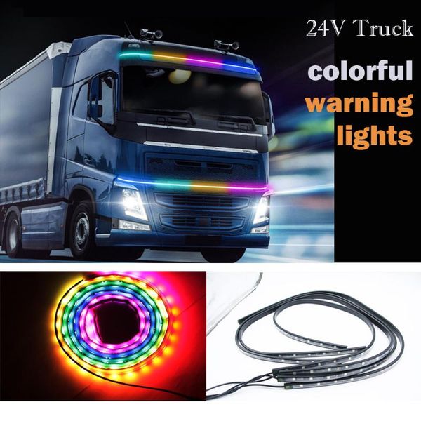 interior&external lights 24v 7color led flashing rgb truck ambient light roof bumper door lamp decorative strip lorry car warning decoration
interior&external lights 24v 7color led flashing rgb truck ambient light roof bumper door lamp decorative strip lorry car warning decoration