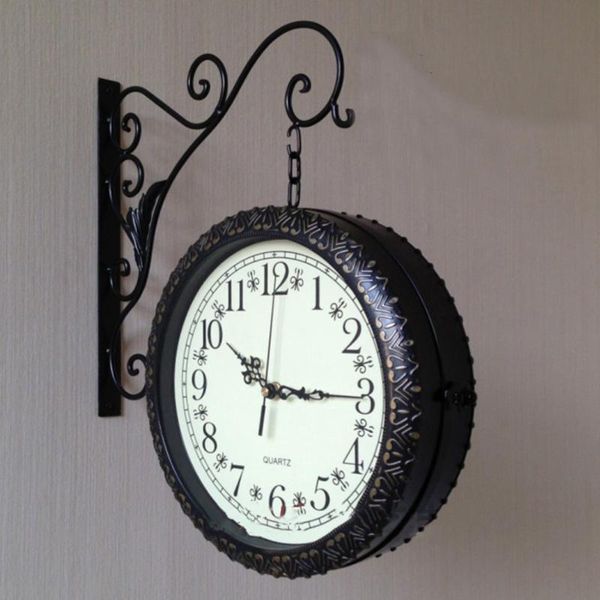 wall clocks double-sided clock european retro style innovative fashion watches modern design wandklok home decor ee50
wall clocks double-sided clock european retro style innovative fashion watches modern design wandklok home decor ee50