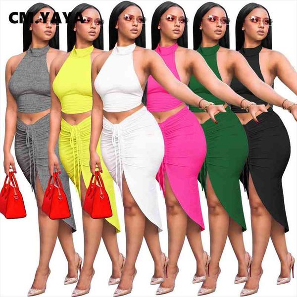 cm.yaya active sweatsuit set women tracksuits crop and ruched high slit skirts tracksuit two piece fitness outfit, Gray
cm.yaya active sweatsuit set women tracksuits crop and ruched high slit skirts tracksuit two piece fitness outfit, Gray