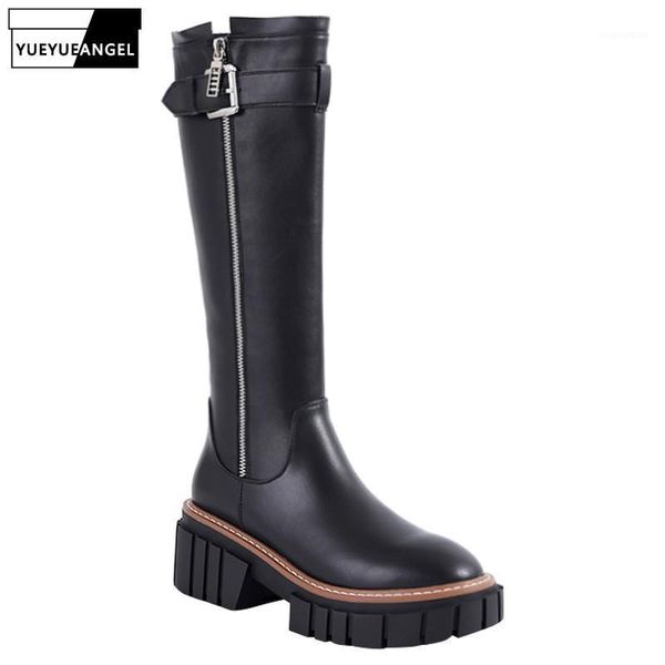 genuine leather knee high boots womens natural cowhide zippers buckle strap round toe height increasing warm flat ankle boot1, Black
genuine leather knee high boots womens natural cowhide zippers buckle strap round toe height increasing warm flat ankle boot1, Black