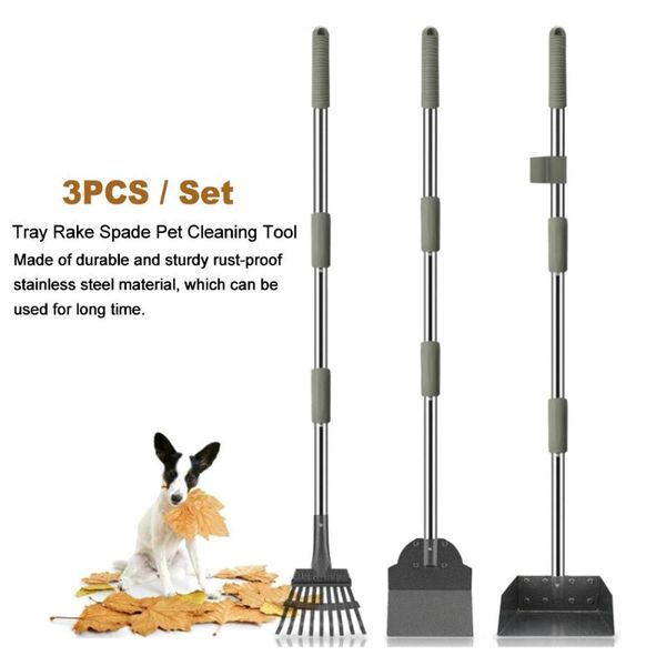 3pcs/set adjustable handle dog pooper scooper waste removal tray rake spade portable gravel cat universal grass cleaning tool travel & outdo
3pcs/set adjustable handle dog pooper scooper waste removal tray rake spade portable gravel cat universal grass cleaning tool travel & outdo