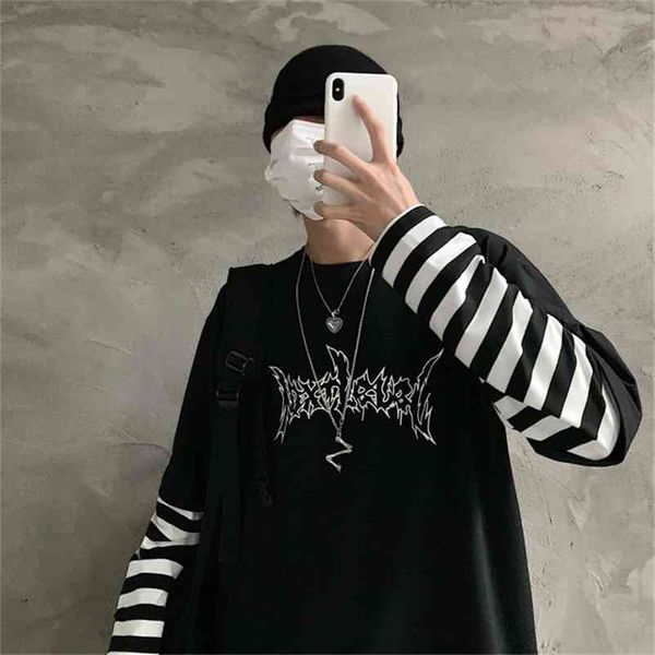 lychee harajuku patchwork striped women t-shirt fake 2 pieces women t shirt letter print long sleeve lady t-shirts 210322, White
lychee harajuku patchwork striped women t-shirt fake 2 pieces women t shirt letter print long sleeve lady t-shirts 210322, White
