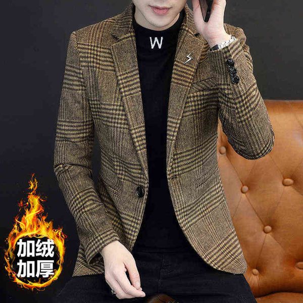 luxury men's suits blazers 2021 coat korean plaid autumn and winter casual suit men's / no plush, White;black
luxury men's suits blazers 2021 coat korean plaid autumn and winter casual suit men's / no plush, White;black