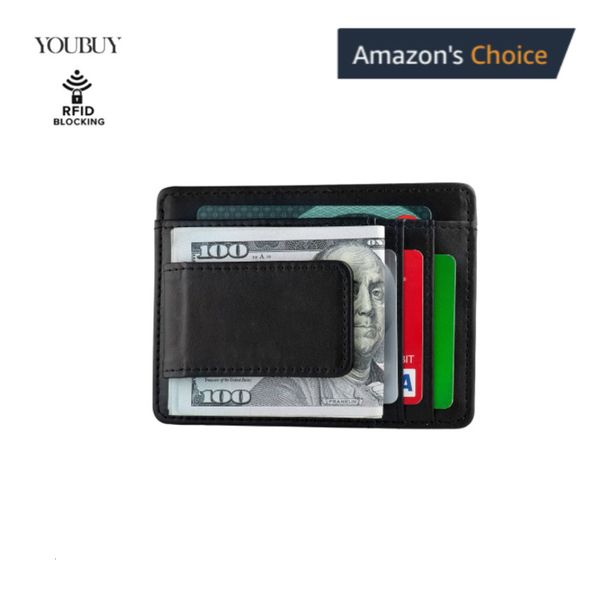the wallet rfid magnet card bag leather wallet front pocket men's dollar wallet, Black
the wallet rfid magnet card bag leather wallet front pocket men's dollar wallet, Black