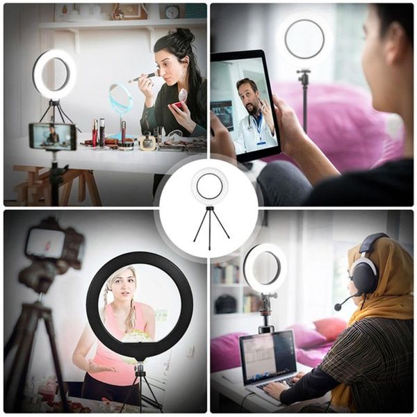 dimmable fill light ring selfie studio camera video live led lamp with table tripod ball head phone clip flash heads
dimmable fill light ring selfie studio camera video live led lamp with table tripod ball head phone clip flash heads
